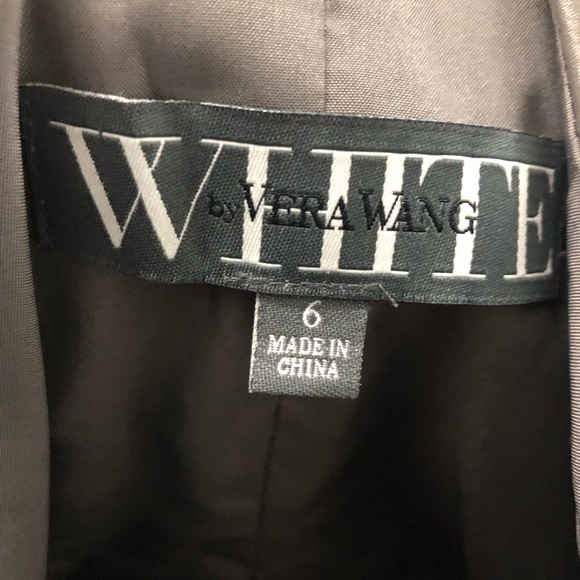 White by Vera Wang one shoulder organza dress - Picture 3 of 7